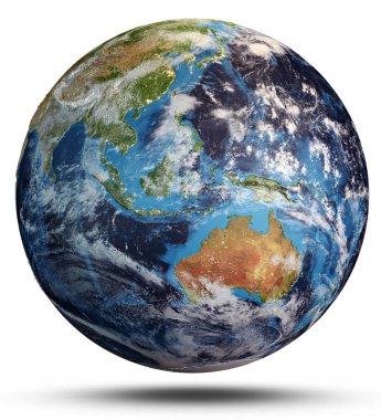 Dünya Haritası. 3D render