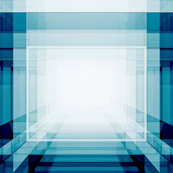 Cubi astratti rendering 3d — Foto Stock