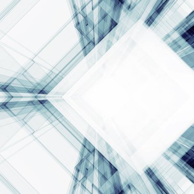 Soyut Mimarlık Geçmişi. 3d oluşturma