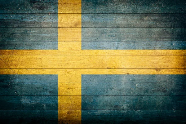 Государственный флаг Швеции — стоковое фото
