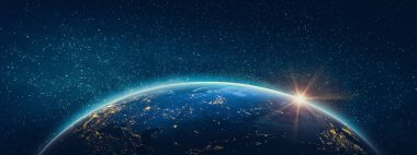 Dünya gezegeni - Rusya. Nasa tarafından döşenmiş bu görüntü unsurları