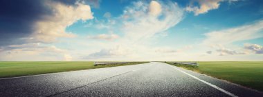 Panoramic road highway clipart