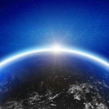 Aero alanı planet Earth ufuk