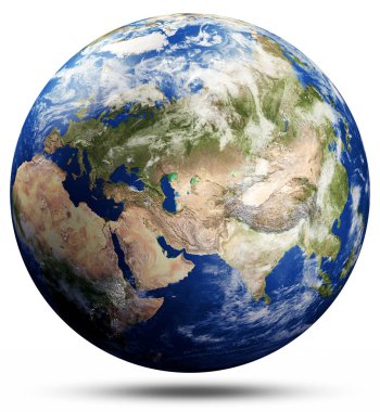 Planet Earth harita - Asya