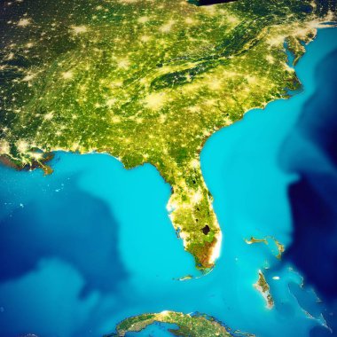 Amerika Birleşik Devletleri - Florida harita