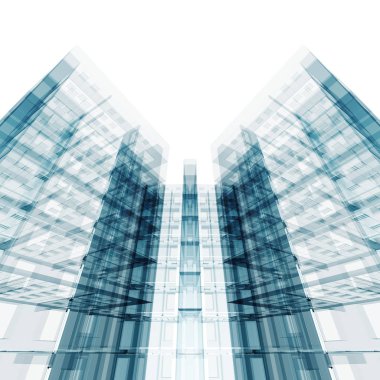 Mimari konsept projelerinin. 3D render