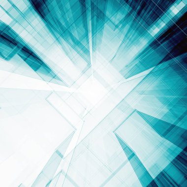 Soyut mimari 3d oluşturma