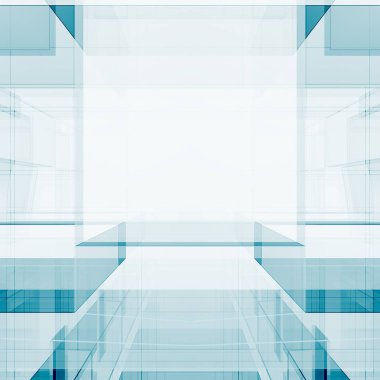 Soyut fütüristik 3d render