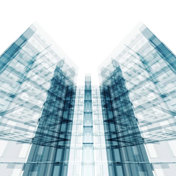 Mimari konsept projelerinin. 3D render