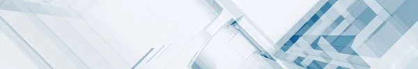 Vidro azul renderização 3d contemporânea — Fotografia de Stock