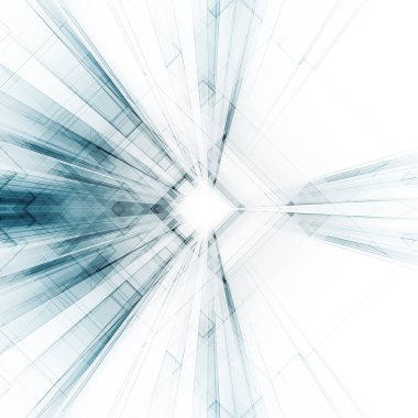 Soyut Mimarlık Geçmişi. 3d oluşturma