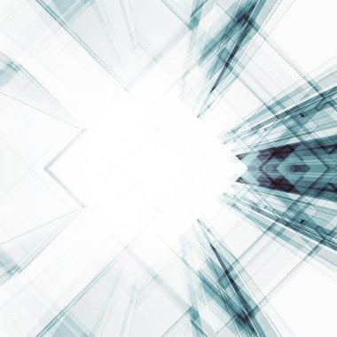 Soyut Mimarlık Geçmişi. 3d oluşturma