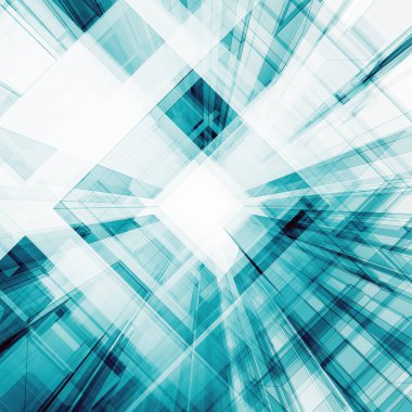 Soyut mimari 3d oluşturma