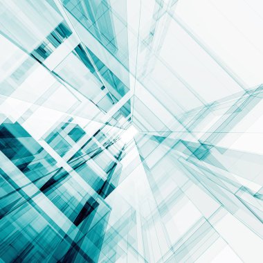 Soyut mimari 3d oluşturma