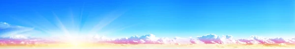 Sky panorama sunrise — Stockfoto