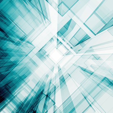 Soyut mimari 3d oluşturma