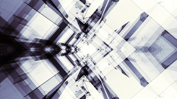 Абстрактная фоновая футуристическая концептуальная космическая технология Стоковое Фото