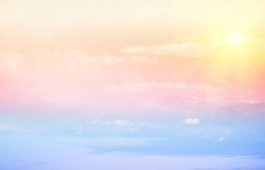 Renkli gökyüzü yaz artalanları