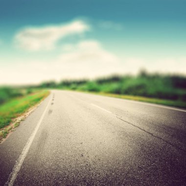 Güzel Otoban yol bulanıklık