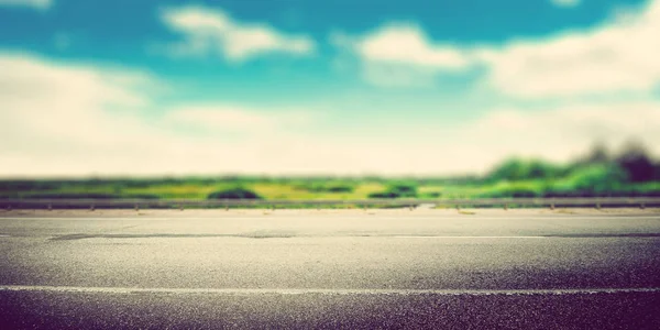 Speed way road blur panoramic — Stock Photo, Image
