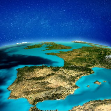 İspanya alan arka plan