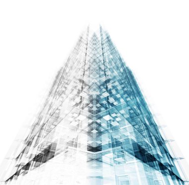 Modern ofis binası. 3D render