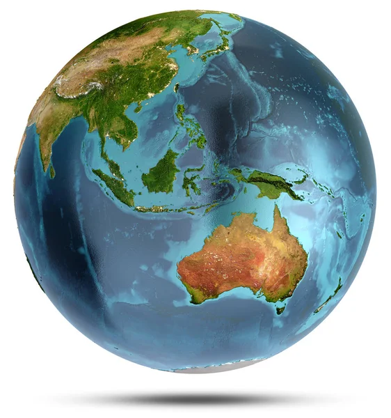 Australien. 3D-Darstellung — Stockfoto
