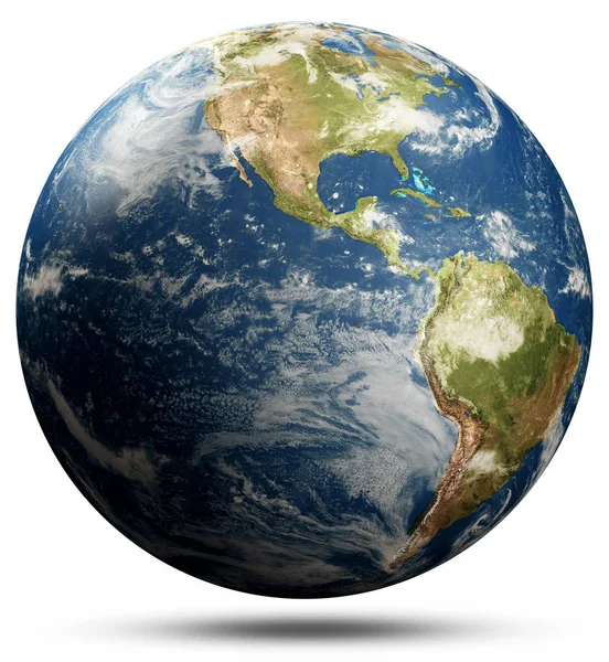 Planet Earth karta-Amerika — Stockfoto