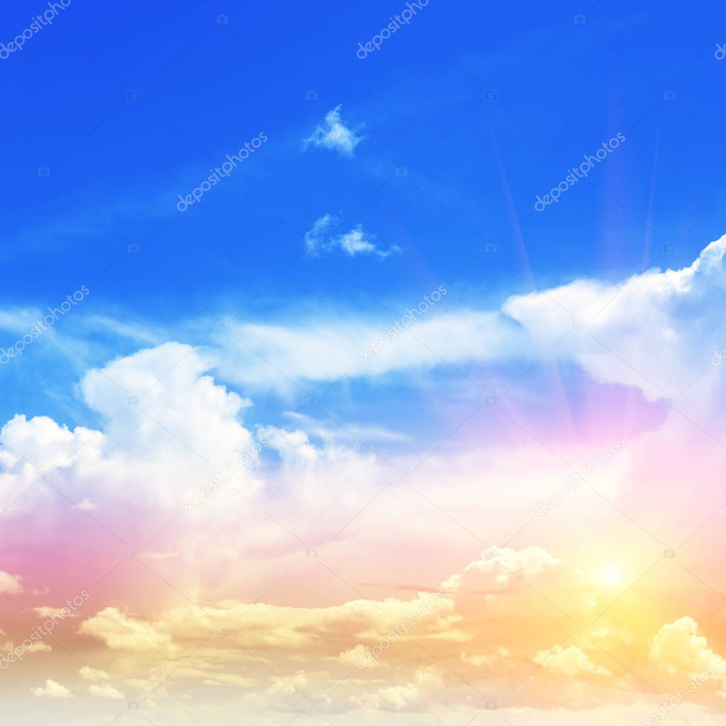 Sky colors air clouds