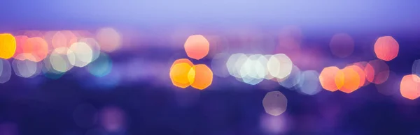 Nagyvárosi fények bokeh blur — Stock Fotó