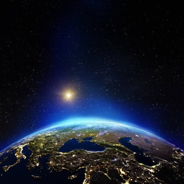 Planet Earth dünya haritası