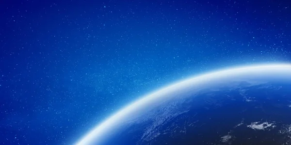 Planeet Aarde ruimte horizon — Stockfoto