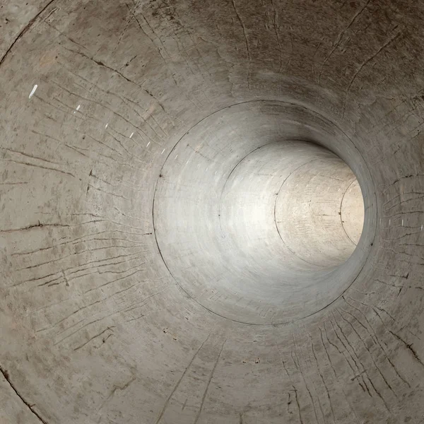 Modern futuristic concrete tunnel — Stock Photo, Image