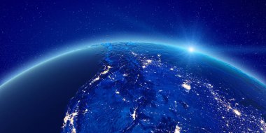 Kaliforniya şehir ışıkları