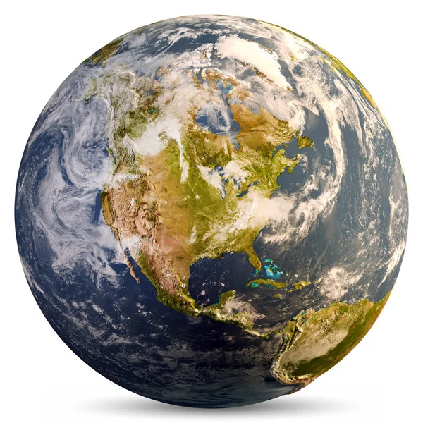 Karte des Planeten Erde — Stockfoto