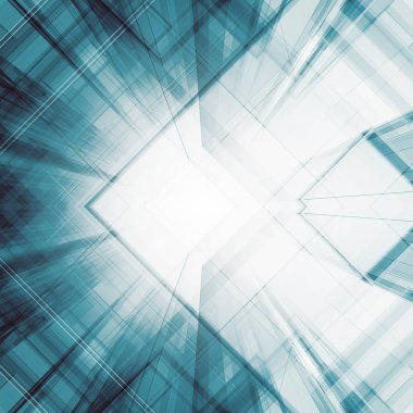 Soyut Mimarlık Geçmişi. 3d oluşturma