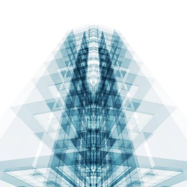 Bina inşaat tasarım. 3D render