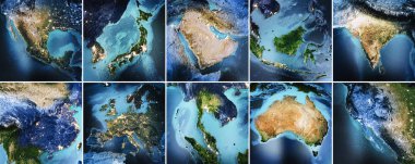 Planet Earth coğrafya haritası seti