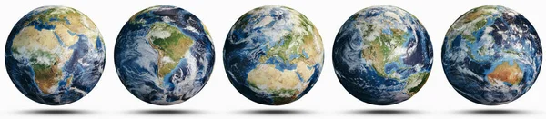 Planet Earth world globe set — Stock Photo, Image