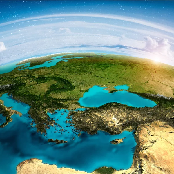 Kaart van Oost-Europa — Stockfoto