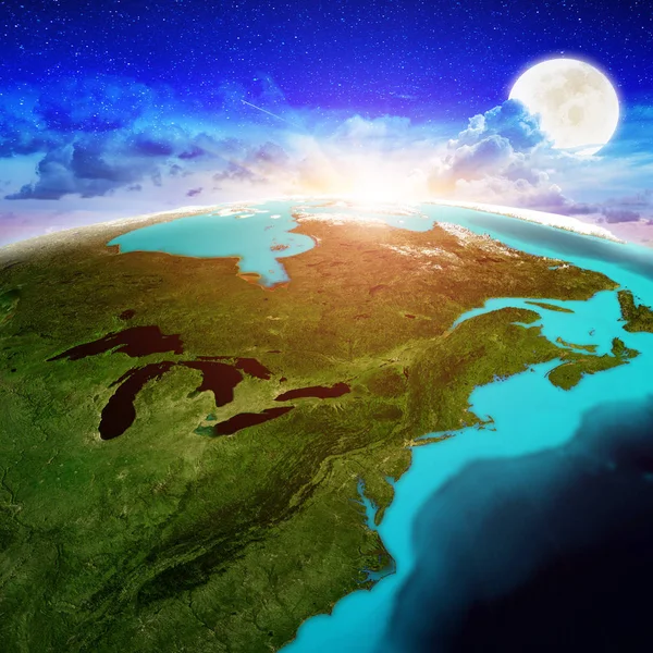 Nova Inglaterra e Canadá nascer do sol — Fotografia de Stock