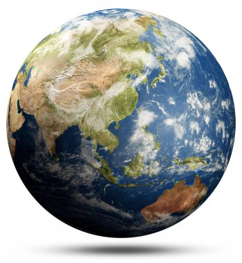 Planet Earth Globe-Güney-Doğu Asya