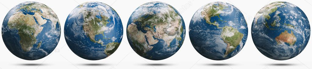 Planet Earth weather globe set