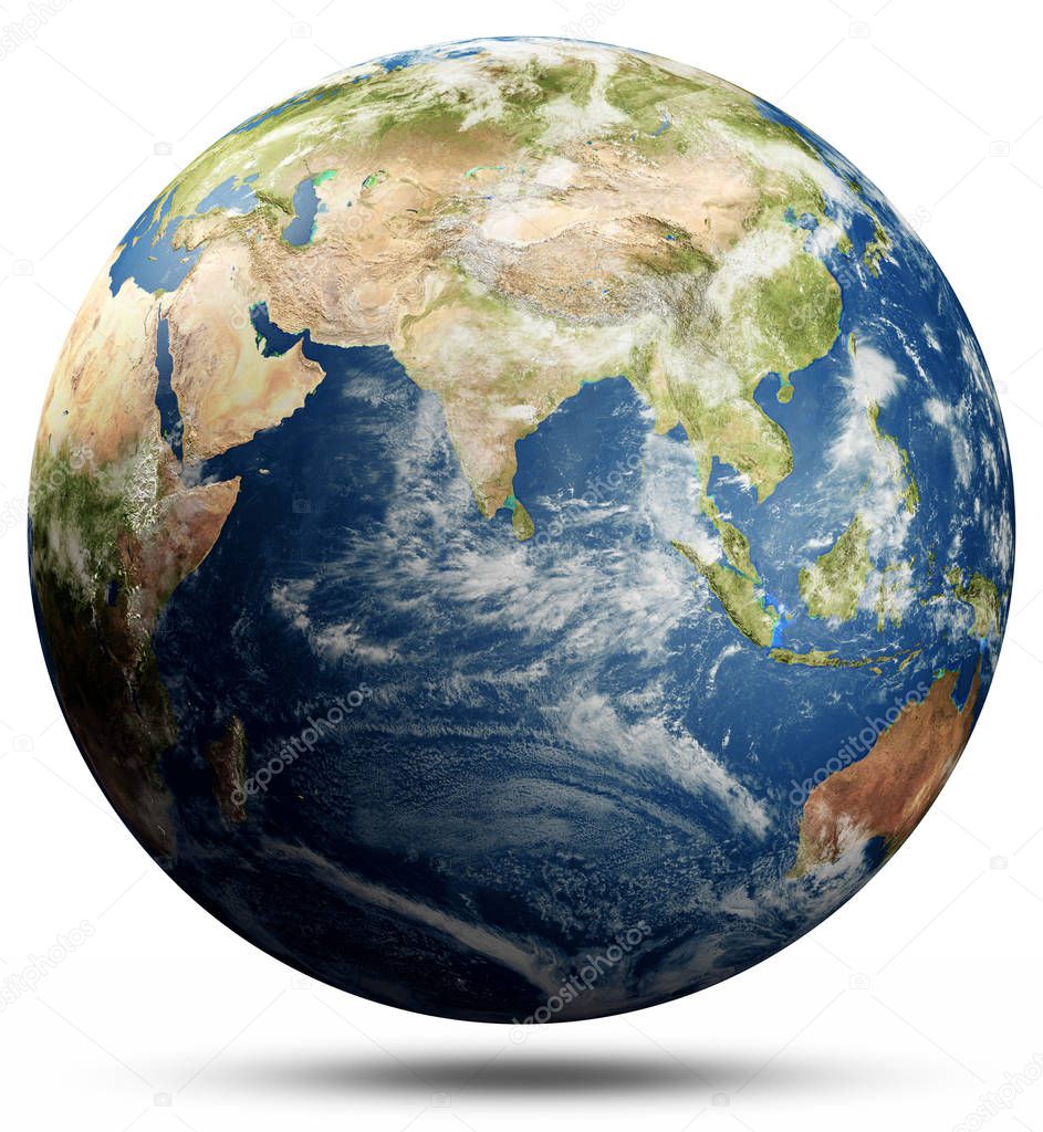 World map sphere