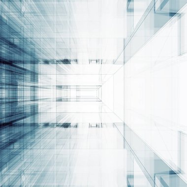 Soyut Mimarlık Geçmişi. 3d oluşturma