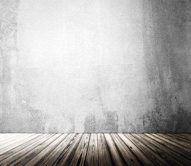 Eski oda arkaplanı. 3d oluşturma