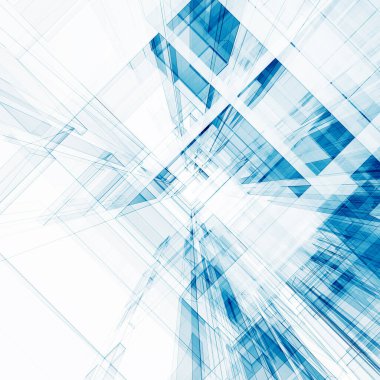 Soyut mimari 3d oluşturma