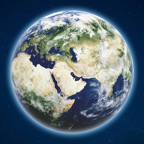 Uzaydan Dünya Gezegeni — Stok fotoğraf