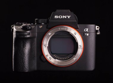 Sony Alpha a7 III - mirrorless digital photo camera body clipart