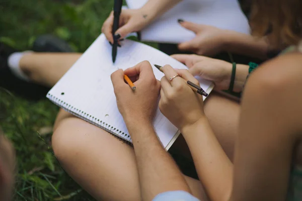 Close view on the notebook — Stock Photo, Image